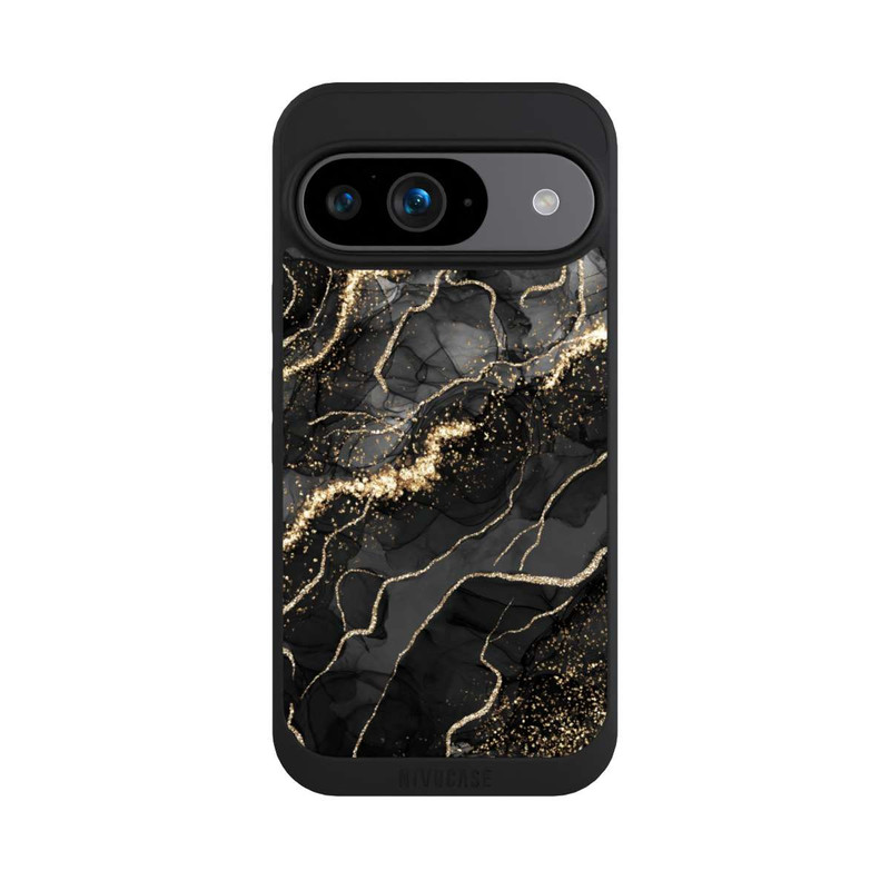 Pixel 9 NIVOpure Look Spirales de Marbre Sombre & Or