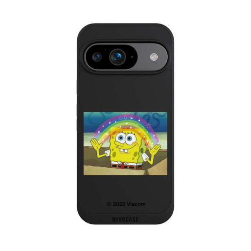 Google Pixel 9 NIVOpure Spongebob - Rainbow Meme transparent