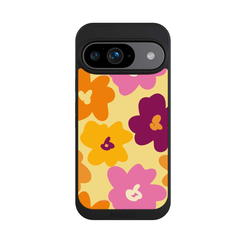 Pixel 9 NIVOpure Retro Blumenmuster bunt