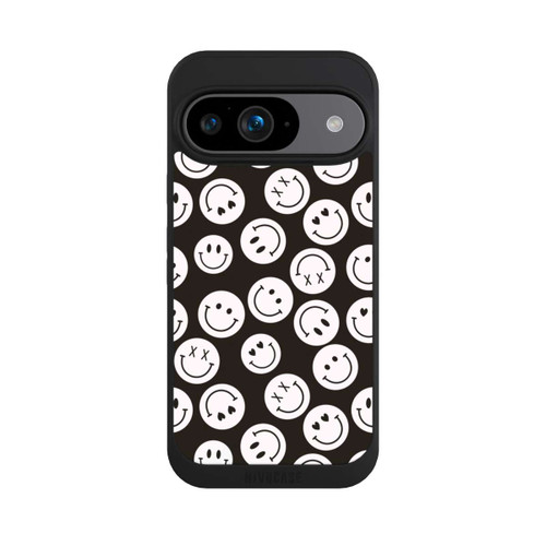 Google Pixel 9 NIVOpure Smiles Emotes Pattern Black And White