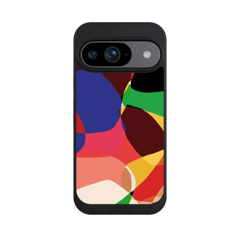 Pixel 9 NIVOpure Bunte Retro-Formen Hintergrund