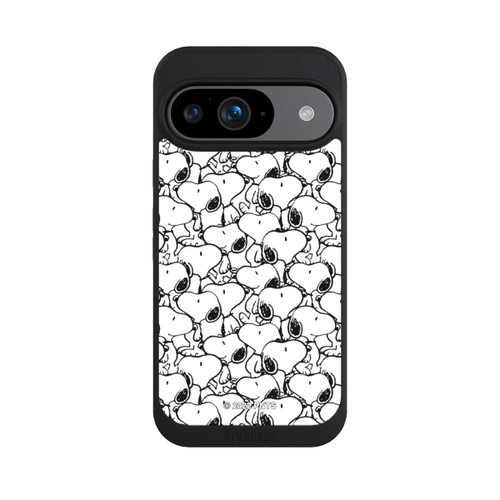 Google Pixel 9 NIVOpure Snoopy Muster Schwarz und Weiß