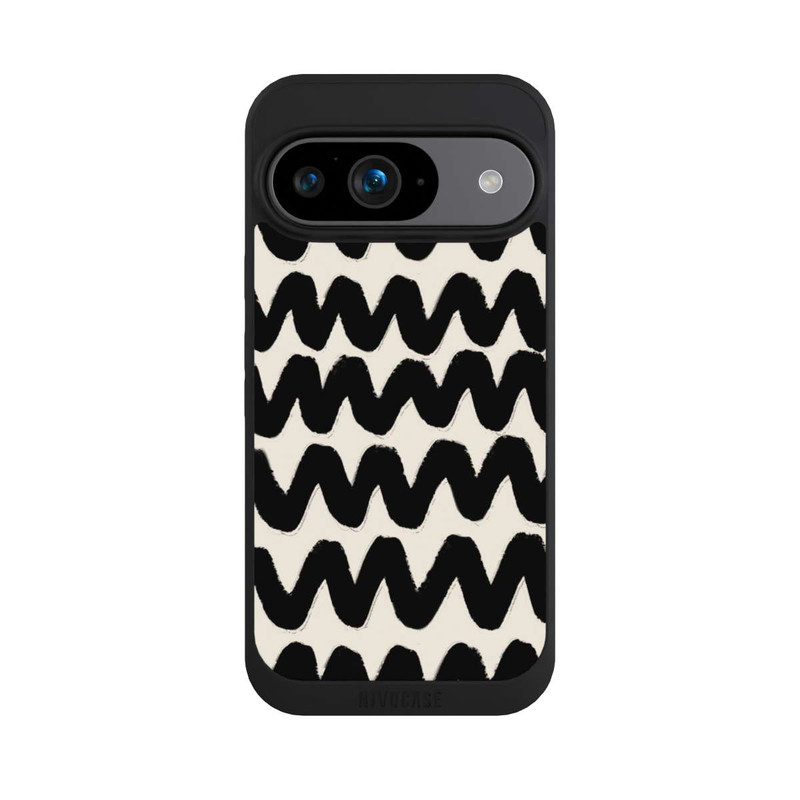 Pixel 9 NIVOpure Schwarzes Wellenmuster