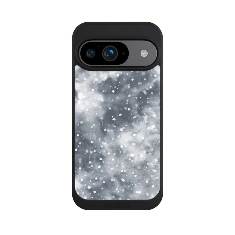 Pixel 9 NIVOpure Abstrakter Winterschneehimmel