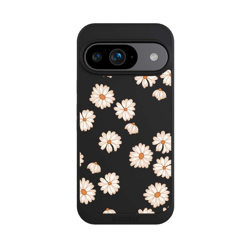 Pixel 9 NIVOpure Flowerpower Tapete Weiss