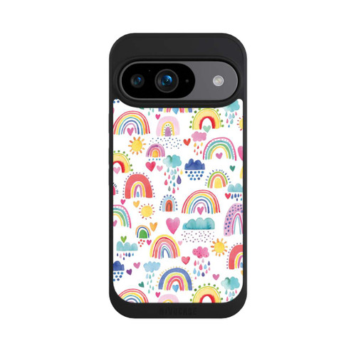 Google Pixel 9 NIVOpure Schöne Regenbogen-Multi-Rot