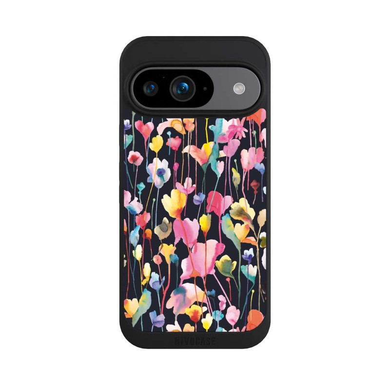 Pixel 9 NIVOpure Fleurs sauvages Noir