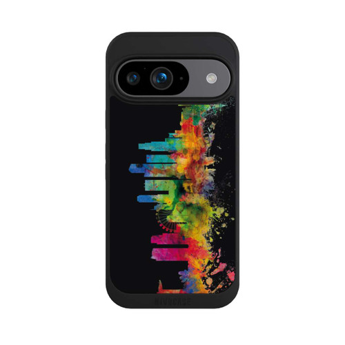 Google Pixel 9 NIVOpure Skyline von Singapur Schwarz
