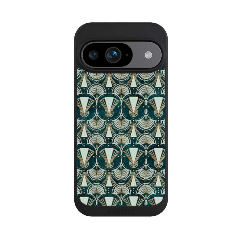 Pixel 9 NIVOpure Art Deco Green Pattern