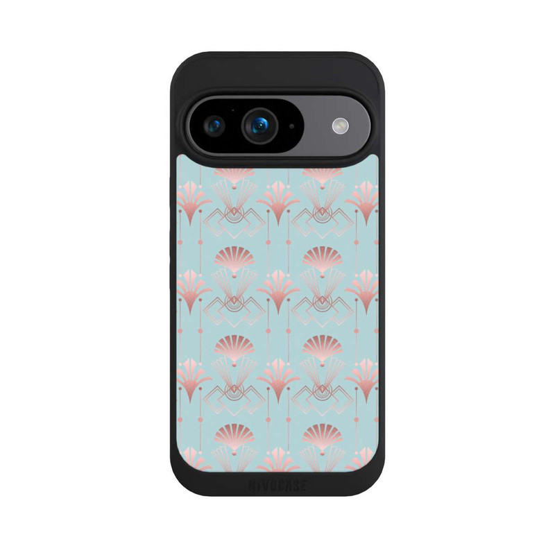 Pixel 9 NIVOpure Art Deco Rose Gold Elegance Blue