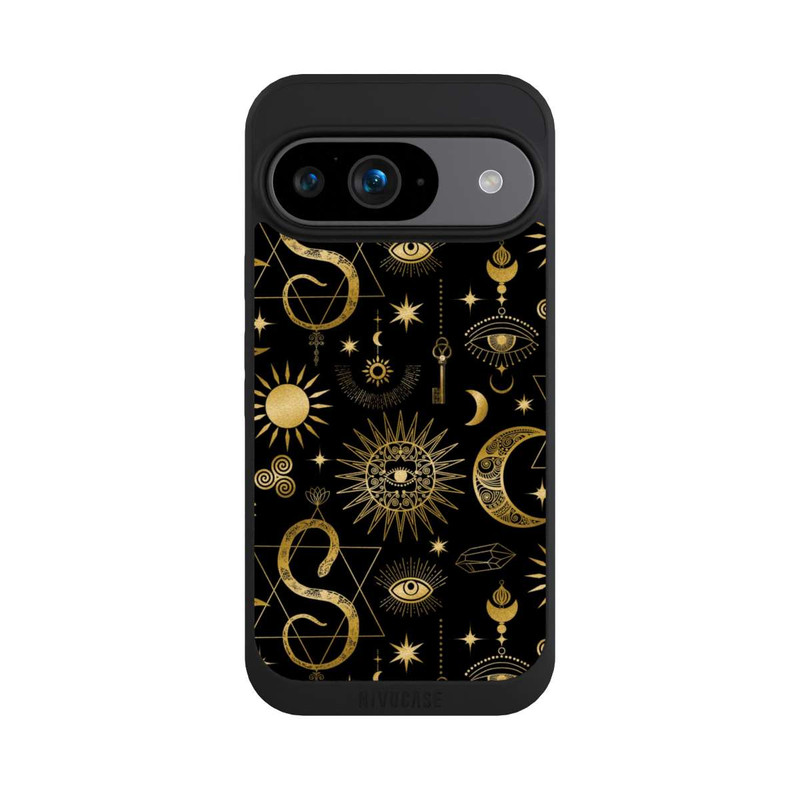 Pixel 9 NIVOpure Soleil et Lune Célestes Steampunk
