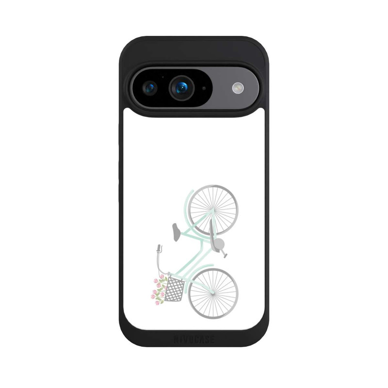 Pixel 9 NIVOpure Retro Fahrrad weißer Hintergrund 