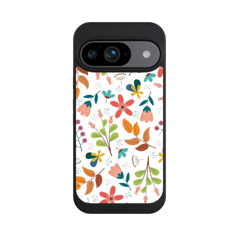 Pixel 9 NIVOpure Blüten und Blätter weiß