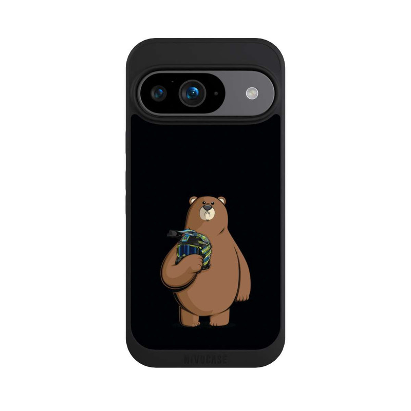 Pixel 9 NIVOpure Der Bär mit dem Helm Schwarz