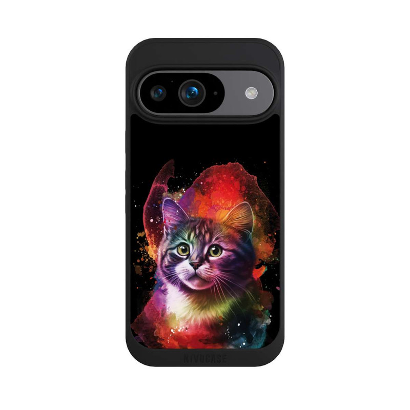 Pixel 9 NIVOpure Chaton heureux noir