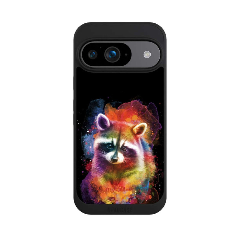 Pixel 9 NIVOpure Joyeux raton laveur noir