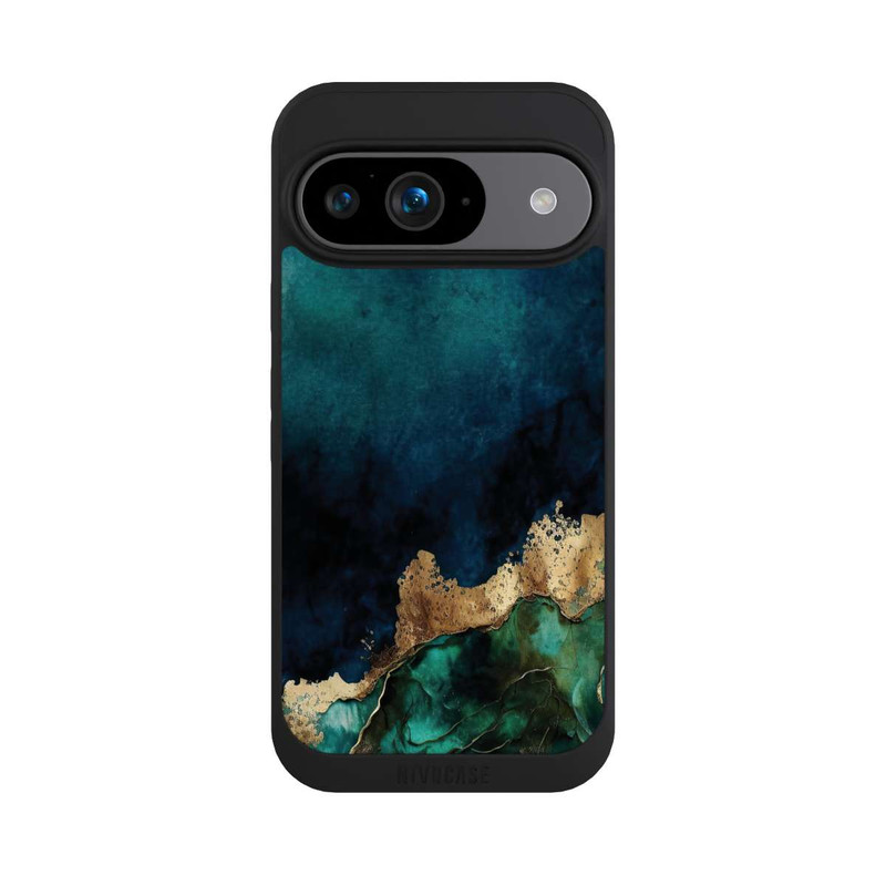 Pixel 9 NIVOpure Bleu pétrole avec or