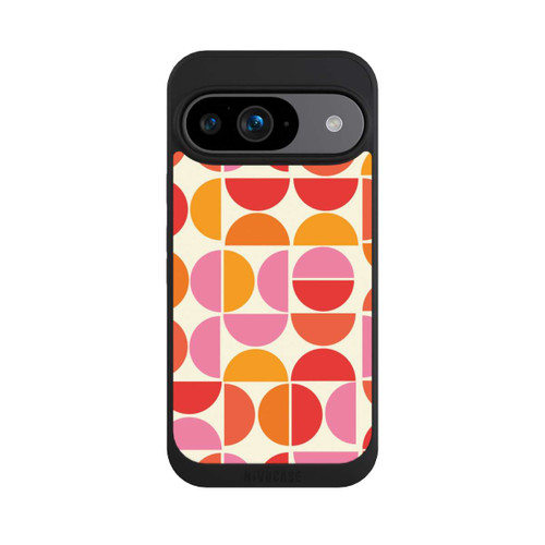 Google Pixel 9 NIVOpure Retro Trend Muster Orange