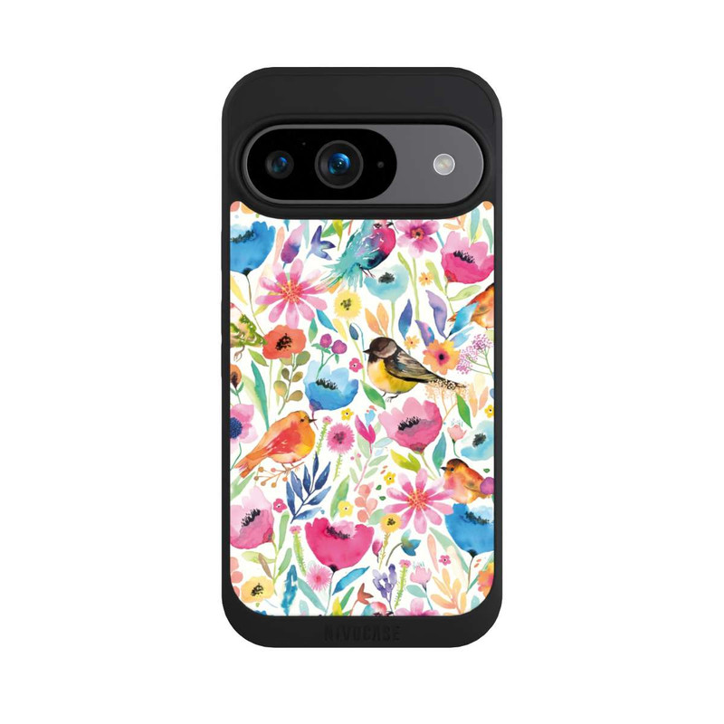 Pixel 9 NIVOpure Wunderliche Vögel und Blumen