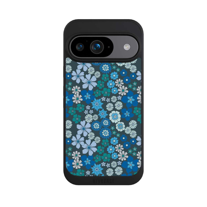 Pixel 9 NIVOpure Blue Flowers DeinDesign