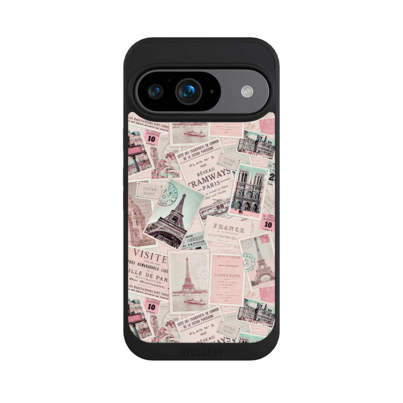 Pixel 9 NIVOpure Vintage Paris Postcards Pattern