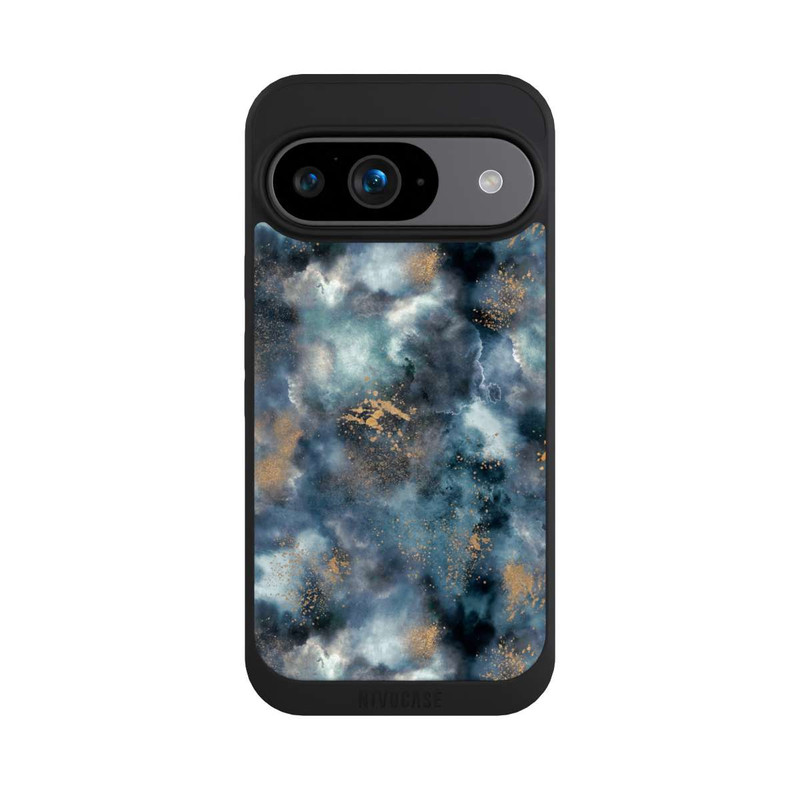 Pixel 9 NIVOpure Smoky Marble Watercolor Navy