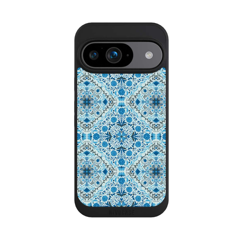 Pixel 9 NIVOpure Blue Floral Tiles