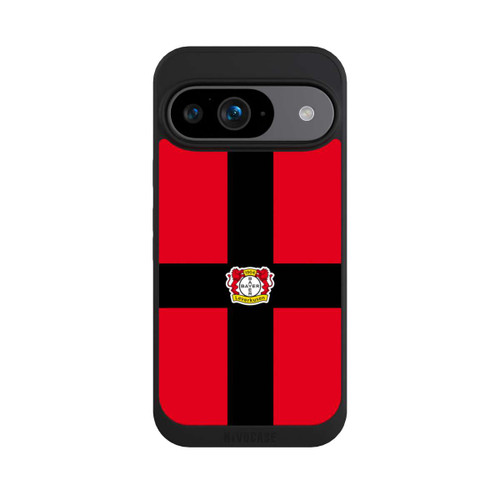 Google Pixel 9 NIVOpure Bayer 04 Leverkusen Schwarzes Kreuz auf Rot