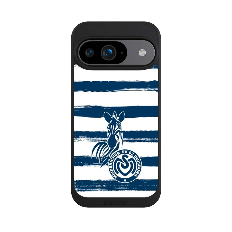 Pixel 9 NIVOpure MSV Duisburg Blau Weiß Gestreift