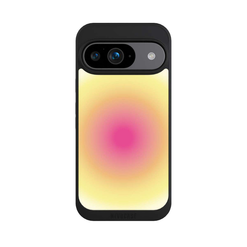 Pixel 9 NIVOpure Aura jaune rose cercle