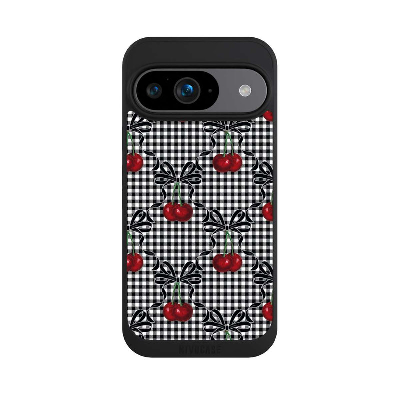 Pixel 9 NIVOpure Motif cerise noir