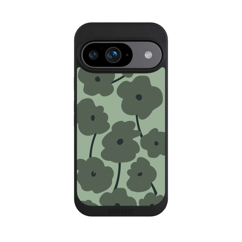 Pixel 9 NIVOpure Fleurs Minimalistes Vertes