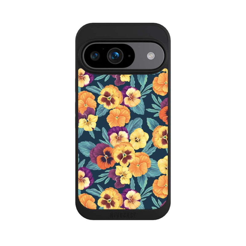 Pixel 9 NIVOpure Pansies on Navy