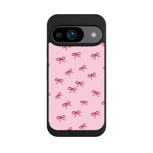 Google Pixel 9 NIVOpure Schleifen Muster Rot Pink