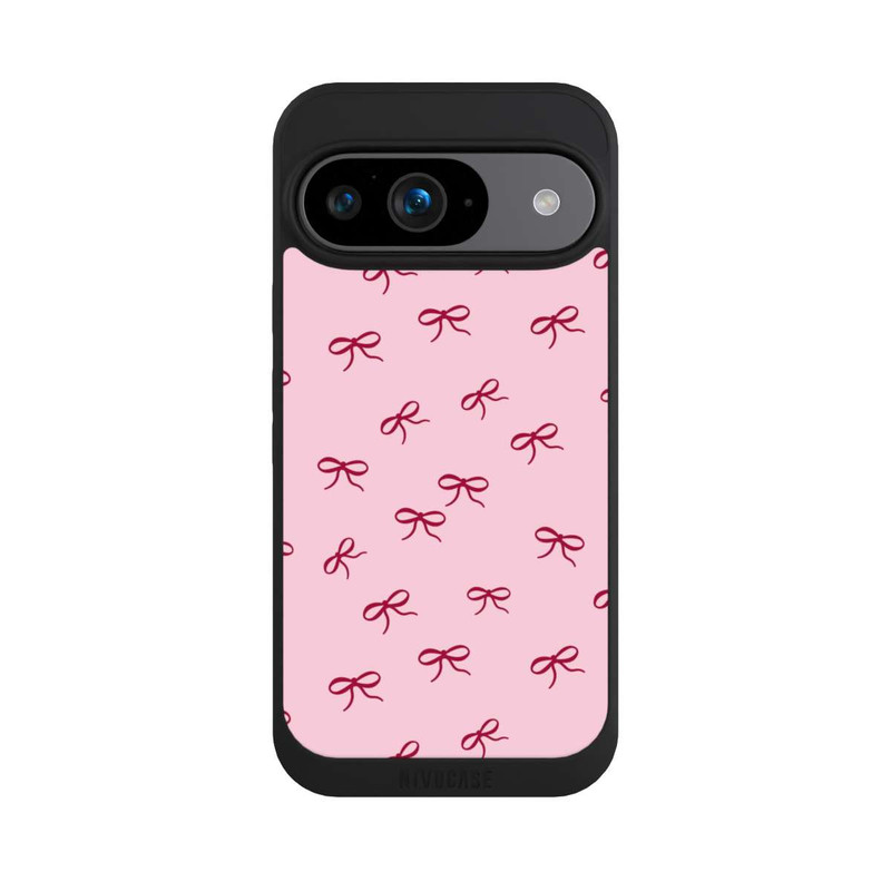 Pixel 9 NIVOpure Schleifen Muster Rot Pink