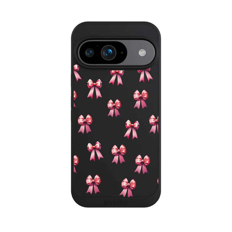 Pixel 9 NIVOpure Bow Red Pattern Watercolor Transparent