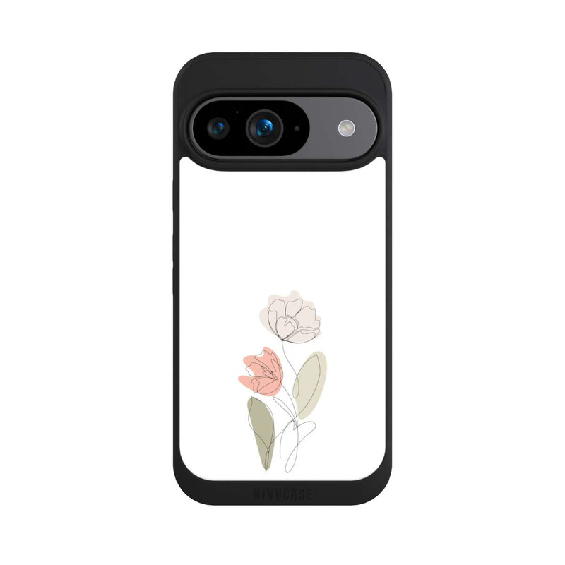 Pixel 9 NIVOpure Dessin Au Trait Fleur Vert