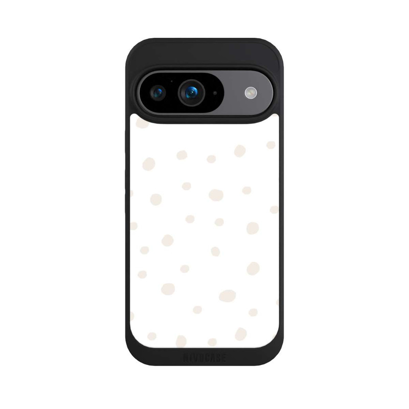Pixel 9 NIVOpure Punktmuster Weiß Braun