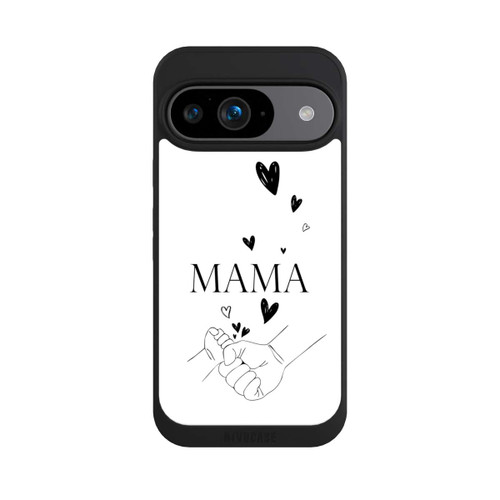 Google Pixel 9 NIVOpure Muttertag Line Art Hände Schwarz Weiß
