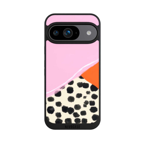 Google Pixel 9 NIVOpure Pink and Orange Modern Art with Dots