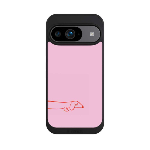 Google Pixel 9 NIVOpure Dachshund Illustration Pink