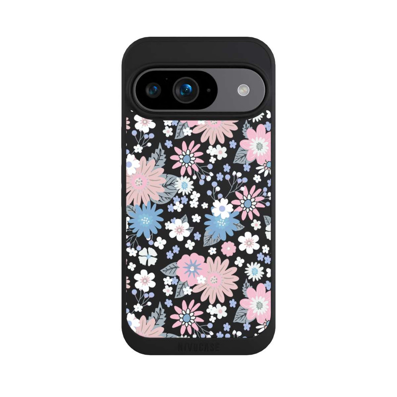 Pixel 9 NIVOpure Wildblumenmuster Illustration Pastell Transparent
