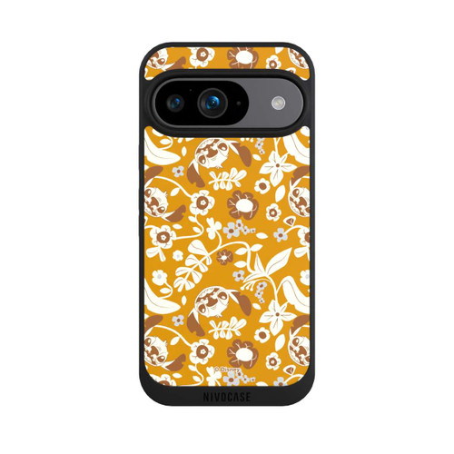 Google Pixel 9 NIVOpure Stitch Floral Mustard Pattern