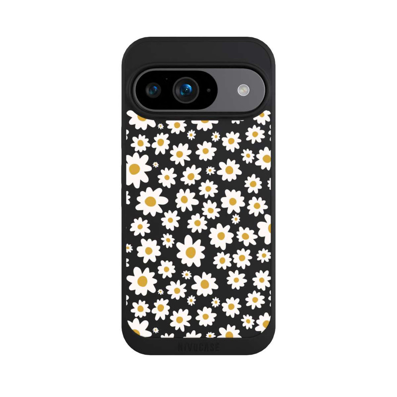 Pixel 9 NIVOpure Daisy Flower Seamless Pattern Transparent