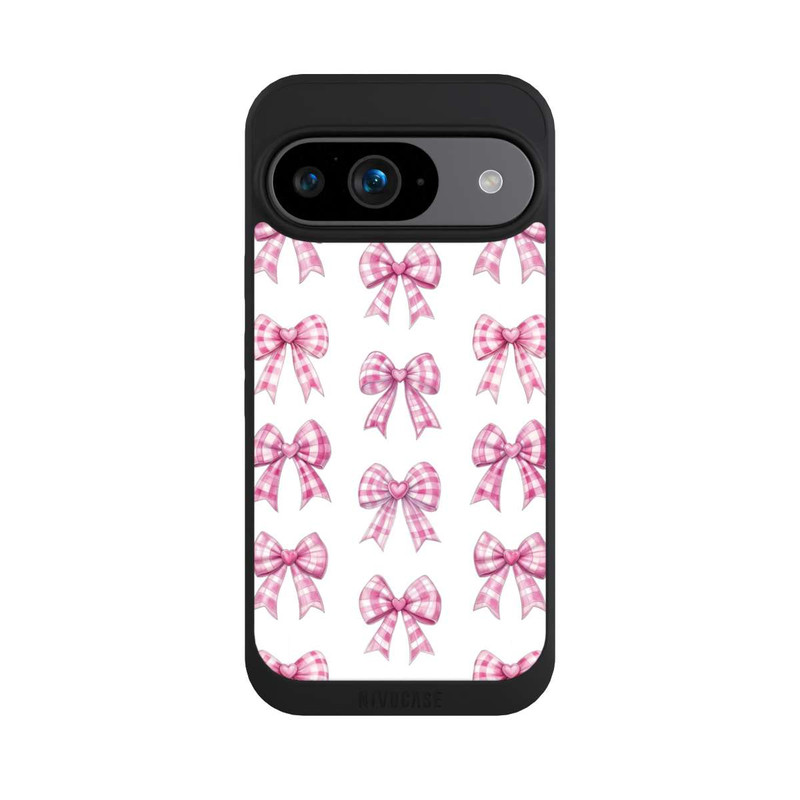 Pixel 9 NIVOpure Pink Gingham Hearts and Bows