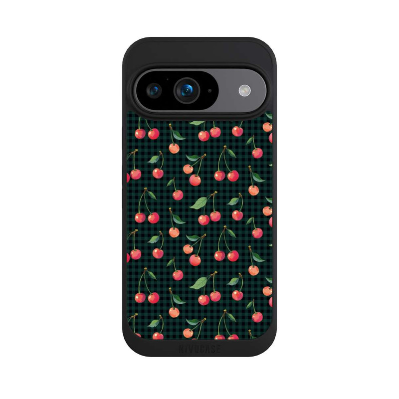 Pixel 9 NIVOpure Cherries and Green Gingham