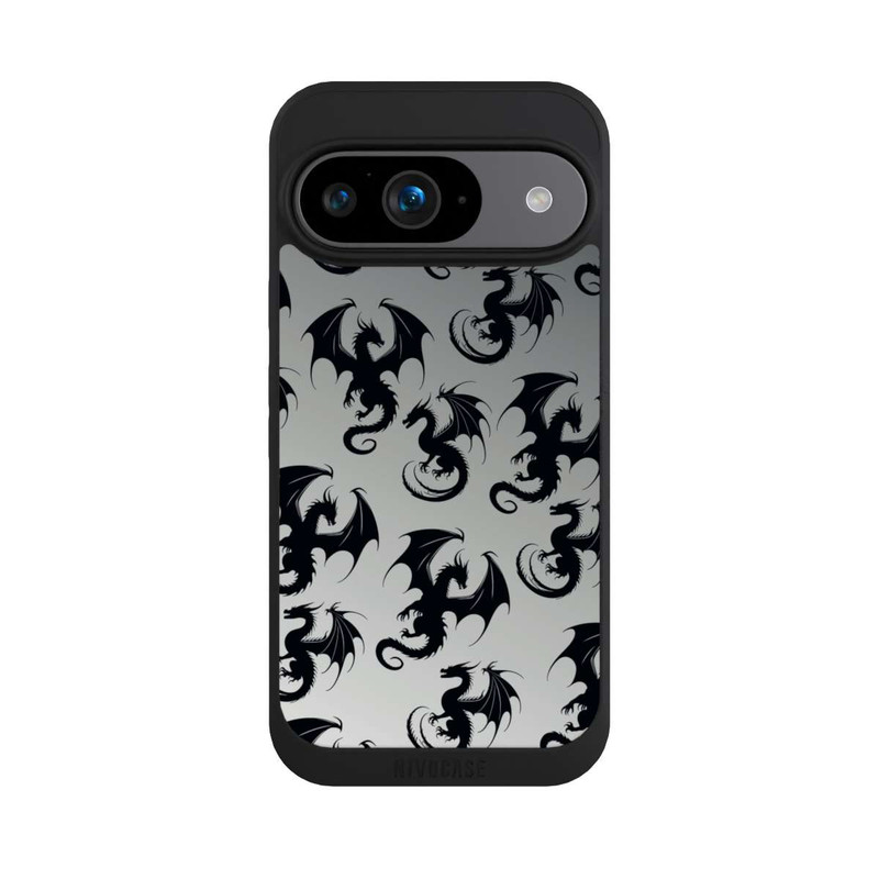 Pixel 9 NIVOpure Drachen Muster Grau