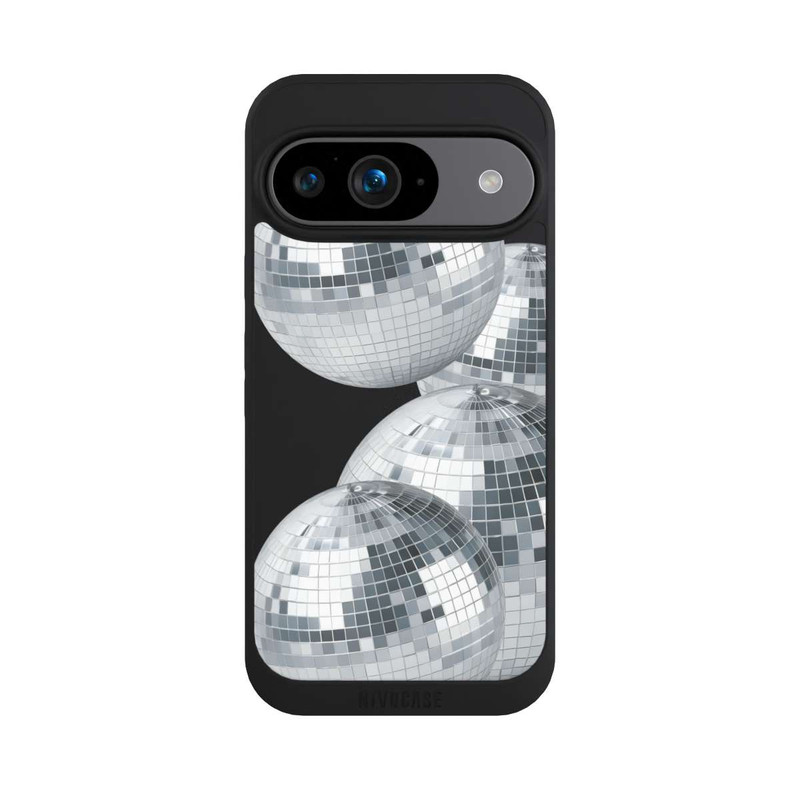 Pixel 9 NIVOpure Discokugel Party Silver Transparent mit KI