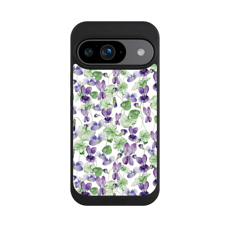 Pixel 9 NIVOpure Purple Wildflowers Pattern Watercolor