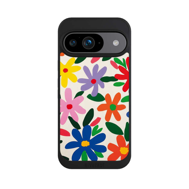 Pixel 9 NIVOpure Sommerblüten Illustration